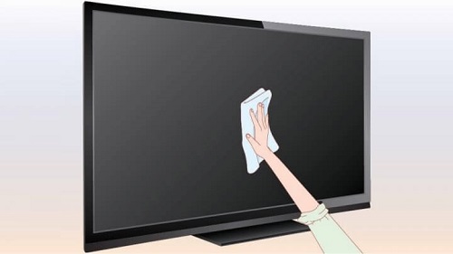 Como limpar tela de TV